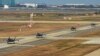 일본 이와쿠니 미군기지에서 전개한 미 해병대 소속 F-35B 전투기들이 31일 한국 군산기지에 도착했다.