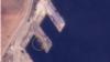 북한 라진항을 촬영한 1일 자 위성사진에 125m 길이의 선박(원 안)이 보인다. 사진=Planet Labs