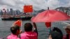 2024年7月1日在香港庆祝主权交接27周年的人群。
