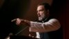 FILE - Indian politician Rahul Gandhi speaks at the Javits Center, June 4, 2023, in New York.