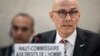 FILE - U.N. High Commissioner for Human Rights Volker Türk speaks during the 52nd U.N. Human Rights Council session, in Geneva, on March 6, 2023. 