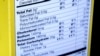 FILE - A nutrition facts label is seen on the side of a cereal box in Washington, D.C, Jan. 23, 2014. A survey of WHO’s 194 member states shows “the world is off track to achieve its global target of reducing sodium intake by 30% by 2025.” 