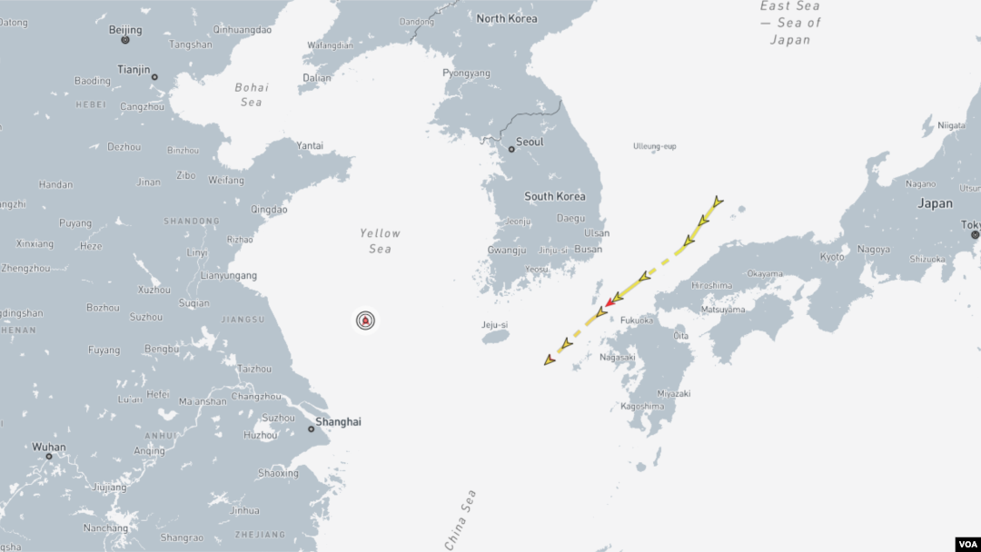 대북제재 대상 북한 유조선 유선호와 안산1호, 삼마2호 등의 항적과 현재 위치. 자료=MarineTraffic