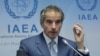 라파엘 그로시 국제원자력기구(IAEA) 사무총장이 5일 오스트리아 빈에서 열린 정기이사회에서 기자회견을 했다.