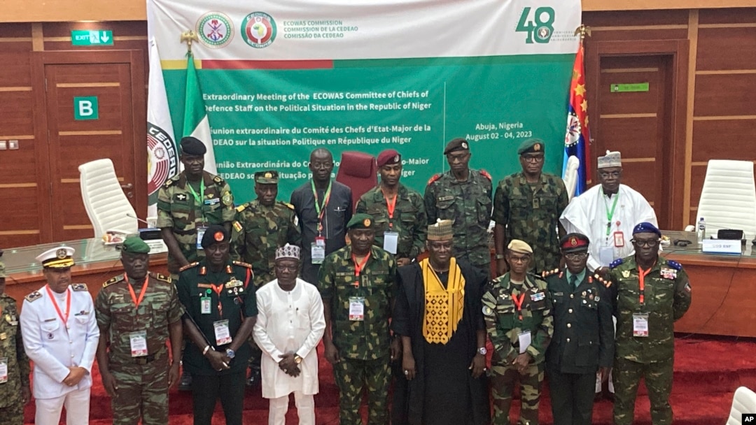 Hafsoshin tsaron kasashen yankin yammacin Afirka na kungiyar ECOWAS (Hoton AP/Chinedu Asadu)