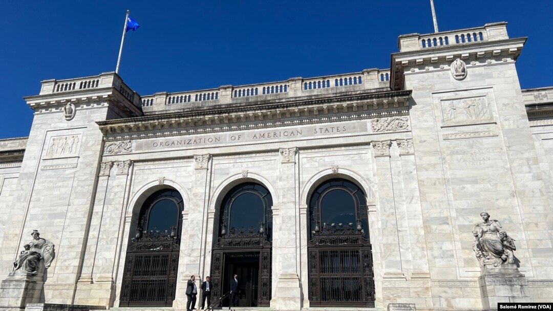 ARCHIVO - Sede de la Organización de los Estados Americanos en Washington, el 19 de abril de 2023.
