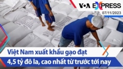Việt Nam xuất khẩu gạo đạt 4,5 tỷ đô la, cao nhất từ trước tới nay | Truyền hình VOA 07/11/23