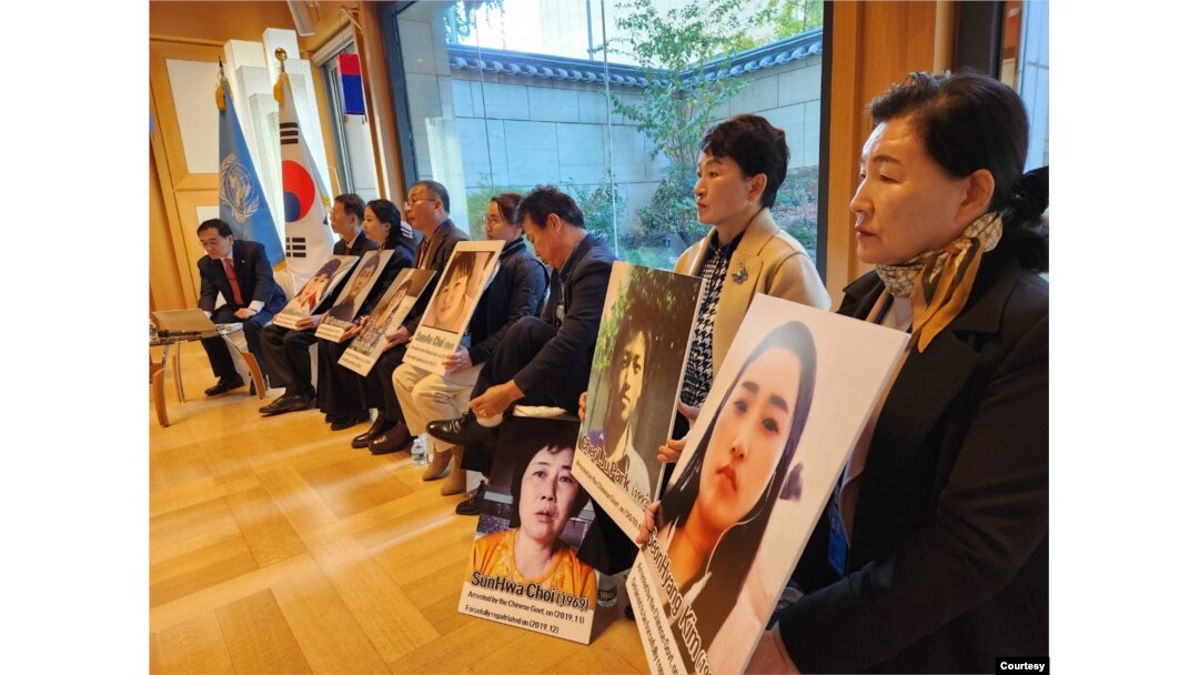 북한 외교관 출신 한국의 국민의힘 소속 태영호 국회의원과 인권단체, 탈북민 강제북송 비상대책위원회가 6일 뉴욕에서 중국의 강제북송 중단을 촉구했다. 사진 = 탈북민 강제 북송 비상대책위원회 제공.