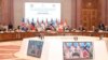 Piyush Goyal, India's Minister of Commerce and Industry, addresses diplomats at the signing ceremony of Trade and Economic Partnership Agreement between India and EFTA in New Delhi, March 10, 2024. (Indian Press Information Bureau/AFP) 