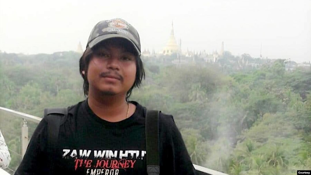 Kaung Sett Lin before his arrest.(Myanmar Pressphoto Agency)