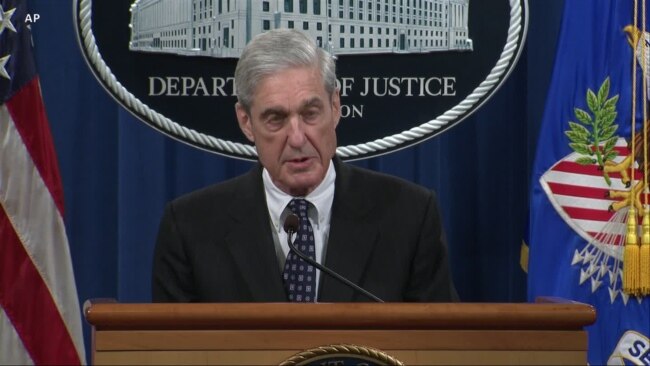 Mueller: 'A Sitting President Cannot Be Charged with a Crime'