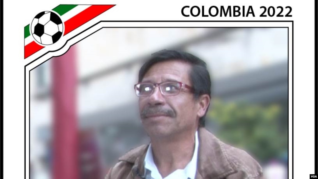 ARCHIVO - Desde la Copa del Mundo de México hasta la actualidad, la empresa Panini se ha dedicado a ofrecerle una experiencia única a fanáticos, vendedores y coleccionistas como Vicente Najar. [Ilustración: VOA]