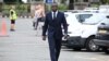 Benjamin Mendy arrive à Chester Crown Court pour son procès pour le viol et l'agression présumés, Angleterre, le 15 août 2022.