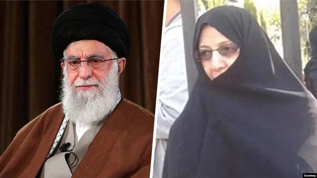  بدری خامنه‌ای و علی خامنه‌ای