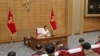 지난달 29일 북한이 당중앙위 본부청사에서 정치국협의회를 개최했다고 관영 조선중앙통신이 보도한 장면. 김정은 국무위원장이 발언하고 있다. (자료사진)
