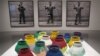 Works by Chinese artist Ai Weiwei are displayed October 2, 2012 at the Hirshhorn Museum in Washington, DC.