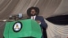 South Sudan President Salva Kiir voices his reservations before signing a peace deal in the capital Juba, South Sudan, Aug. 26, 2015. 