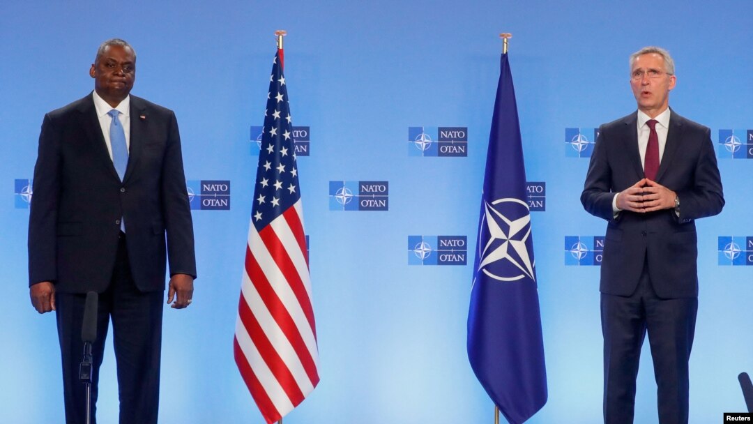 ABD Savunma Bakanı Lloyd Austin ve NATO Genel Sekreteri Jens Stoltenberg