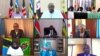 East African Community heads of state, seen in a photo from a video conference posted on the group's Twitter, admit the Democratic Republic of the Congo (DRC) into the EAC. (East African Community @jumuiya) 