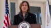 La vicepresidenta de Estados Unidos y candidata presidencial demócrata, Kamala Harris, habla en el Observatorio Naval en Washington, el 23 de octubre de 2024.