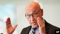 The U.N. special rapporteur Tom Andrews speaks during a press conference at a hotel in Kuala Lumpur, Malaysia, June 23, 2022. He warned, June 30, that Myanmar's military junta is increasing its brutal campaign of violence to maintain its iron grip.