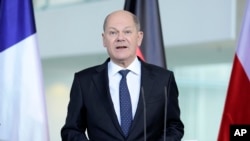 Kancelari gjerman Olaf Scholz.