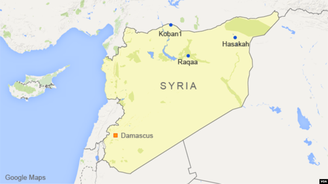 Kobani, Hasakah, and Raqqa, Syria