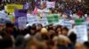 On UN Day, Thousands Protest Violence Against Women