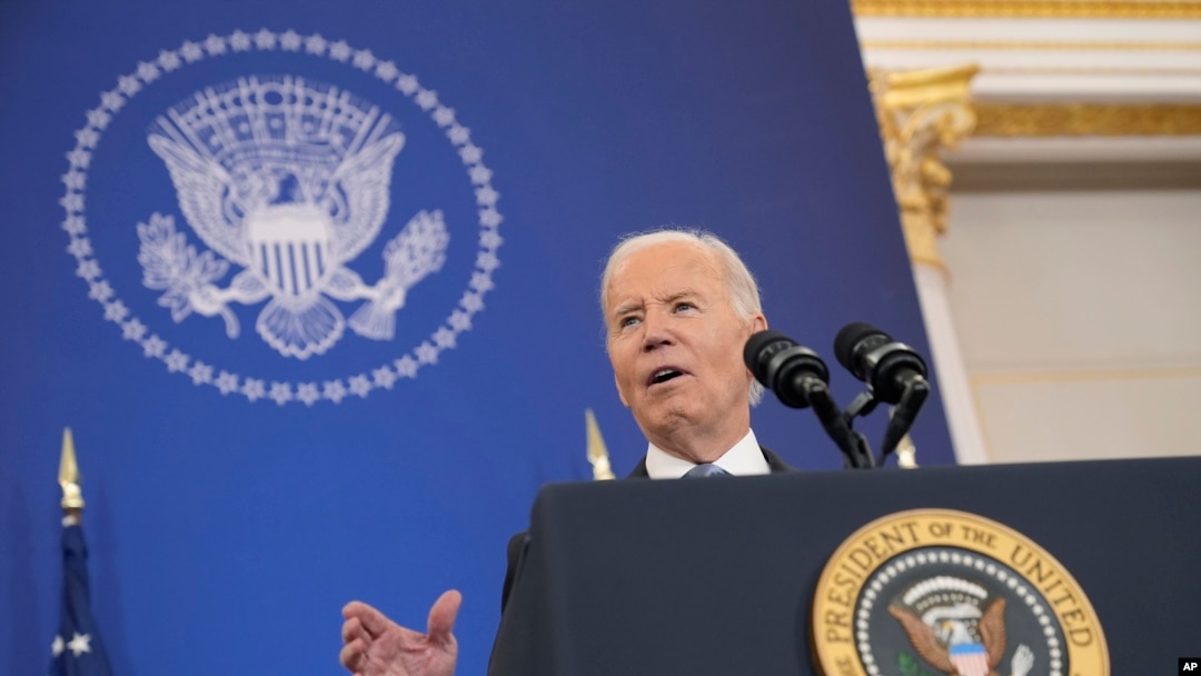 President Joe Biden pak para se të mbante fjalimin mbi politikën e jashtme, në Departamentin amerikan të Shtetit. Uashington, 13 janar, 2025