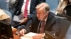 Antonio Guterres, secretary-general of the United Nations, speaks during a meeting of the U.N. Security Council, Sept. 23, 2021, during the 76th session of the U.N. General Assembly in New York.