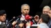 FILE -Turkish Interior Minister Ali Yerlikaya talks to journalists in Ankara, Sunday, Oct. 1, 2023. On Feb. 18, 2025, he said police have detained 282 suspected members of the Kurdistan Workers Party, or PKK.