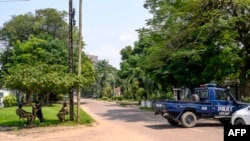 Policia em alertac Gombe, Kinshasa 19 maio 2024