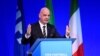FIFA President Gianni Infantino speaks during the FIFA Football Conference in Milan, Italy, Sept. 22, 2019.