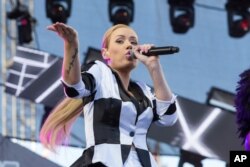 Iggy Azalea performs on stage at 102.7 KIIS FM's Wango Tango at the StubHub Center on May 10, 2014, in Carson, California.