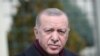 Turkish President Recep Tayyip Erdogan addresses the media after the Friday prayers in Istanbul, Turkey, March 12, 2021. (Presidential Press Office/Handout via Reuters) 