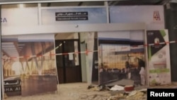 Damage of Saudi Arabia's Abha airport is seen after it was attacked by Yemen's Houthi group in Abha, Saudi Arabia, June 12, 2019.