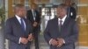 Filipe Nyusi e Ossumo Momade, líderes da Frelimo e Renamo