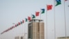 National flags of China and Djibouti fly in front of Djibouti International Free-Trade Zone before the inauguration ceremony in Djibouti, July 5, 2018.