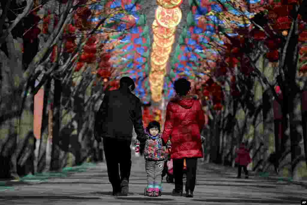 在北京地坛公园春节庙会上（2016年2月2日）