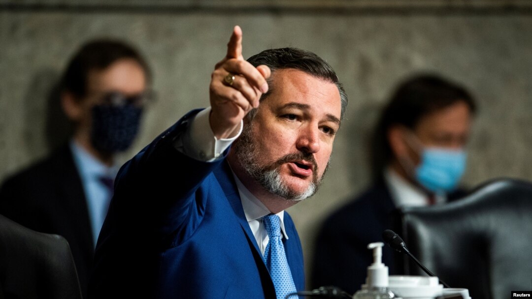 El senador republicano por Texas, Ted Cruz, está entre los miembros del gobierno de EE.UU. señalados el lunes 10 de agosto de 2020 por China. Imagen de archivo del 3 de junio de 2020.