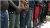 Freed hostages in Bamenda, Apr. 19, 2021. (Moki Edwin Kindzeka/VOA)