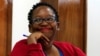 FILE - Ugandan academic Stella Nyanzi at Buganda Road Court where she was charged with cybercrimes in Kampala, Uganda, June 26, 2019.