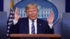 President Donald Trump speaks during a coronavirus task force briefing at the White House, Sunday, April 5, 2020, in Washington. (AP Photo/Patrick Semansky)
