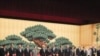 APEC leaders take part in a group photo at the APEC summit in Yokohama, 12 Nov 2010