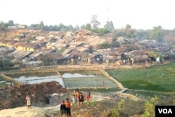 FILE - Some thousands of Rohingyas who fled Myanmar over the past decades live in this decrepit Kutupalong illegal Rohingya refugee colony in Cox’s Bazar district, Bangladesh.