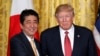 日本首相安倍晋三和美国总统川普