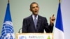 President Barack Obama delivers remarks during COP21, United Nations Climate Change Conference, in Le Bourget, outside Paris, on Nov. 30, 2015. 
