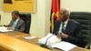 João Lourenço e José Eduardo dos Santos em reunião do MPLA