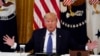 President Donald Trump speaks during a Cabinet meeting in the East Room of the White House, May 19, 2020, in Washington.