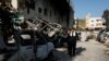 Aftermath of an incident where a Palestinian gunman killed two Israeli settlers near Hawara